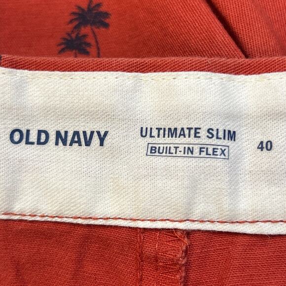 Old Navy Mens Size 40 Ultimate Slim Stretch Cotton Palm Tree Board Golf Shorts - Picture 4 of 4